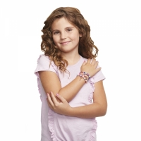 Set creativ de bratari cu pandantiv, 95 piese, multicolor, Make it Real 1202